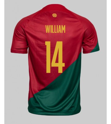 Portugal William Carvalho #14 Replica Home Stadium Shirt World Cup 2022 Short Sleeve